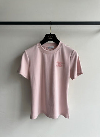 Algodón con Logo de Chanel Pesadamente Bordado