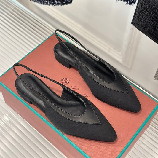 Zapatos de tacón Rebecca en piel de cordero negra 989412
