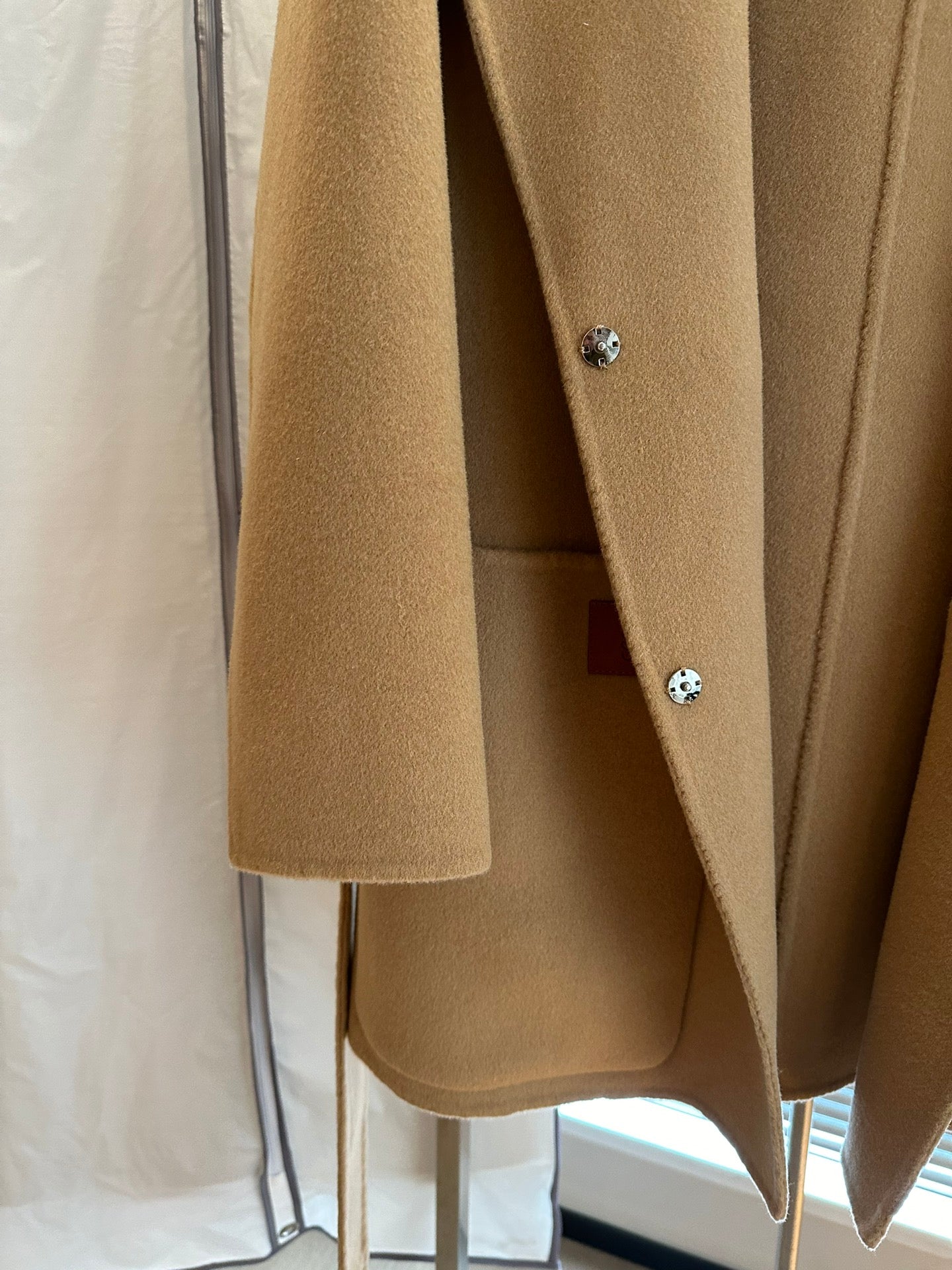 Abrigo Loewe Caqui Marrón Cachemir