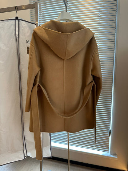 Abrigo Loewe Caqui Marrón Cachemir