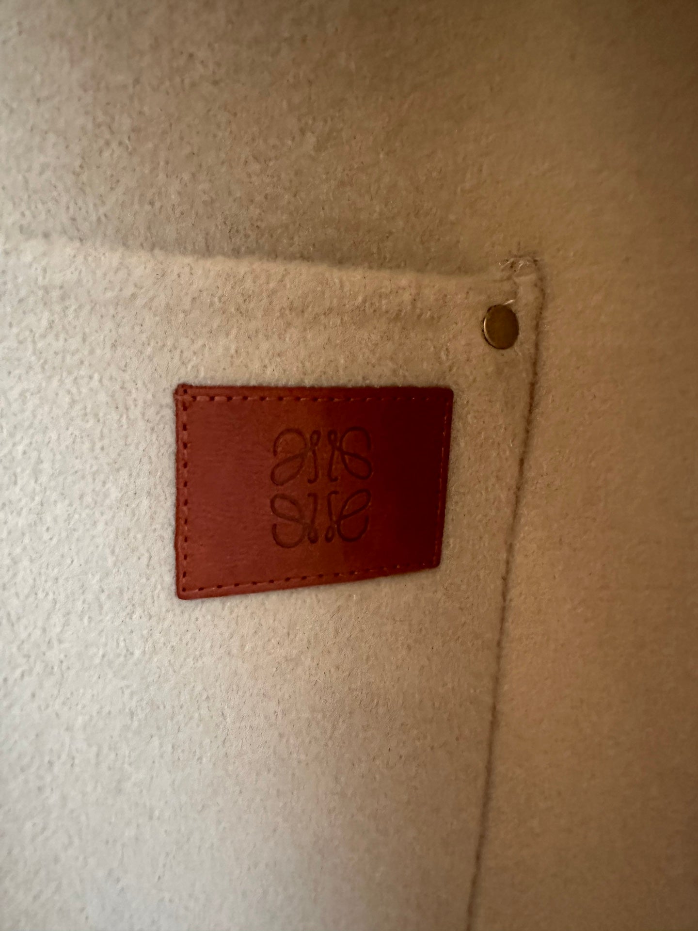 Abrigo de cachemir beige Loewe