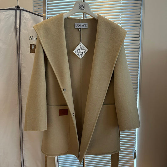 Abrigo de cachemir beige Loewe