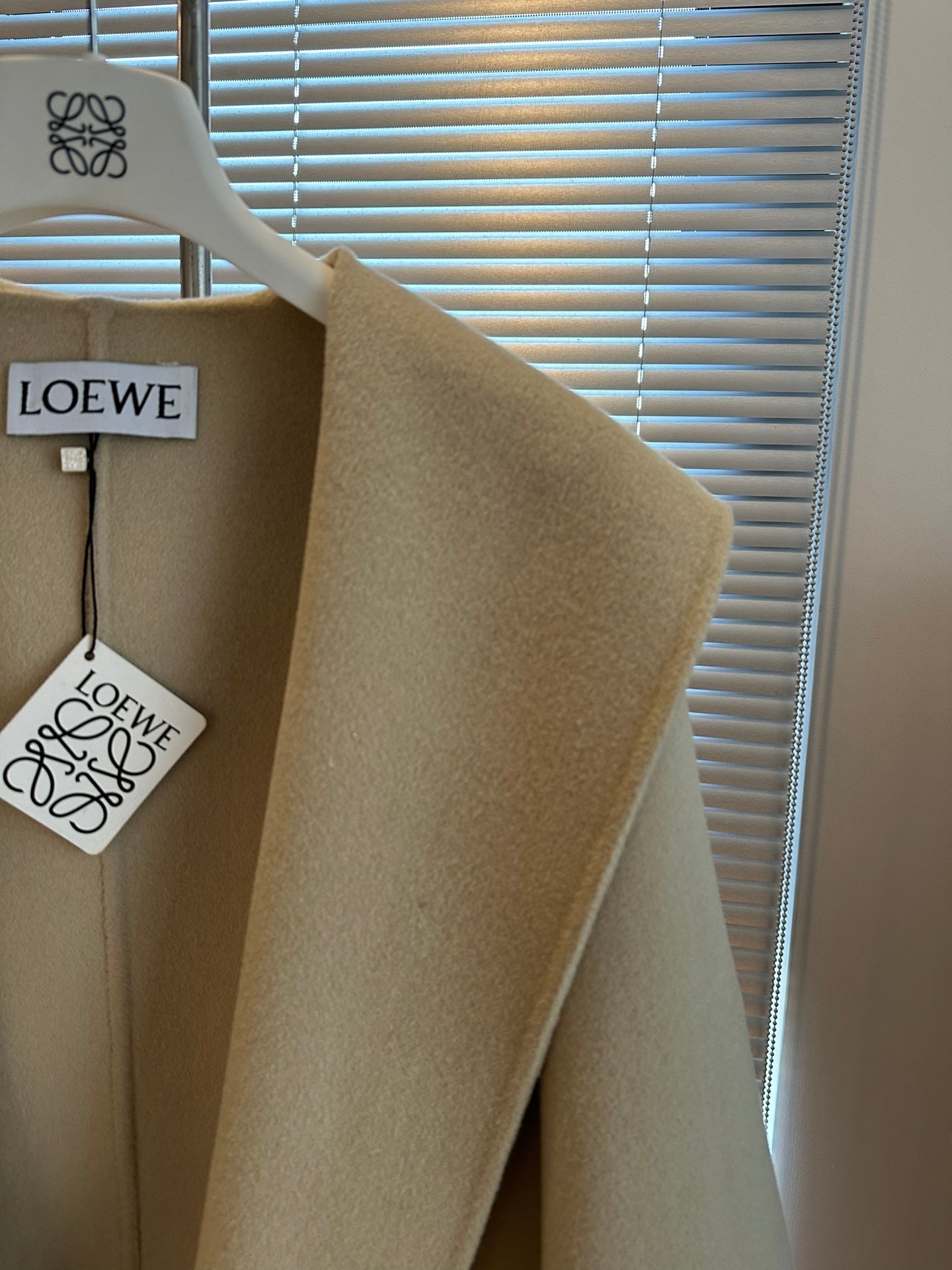 Abrigo de cachemir beige Loewe