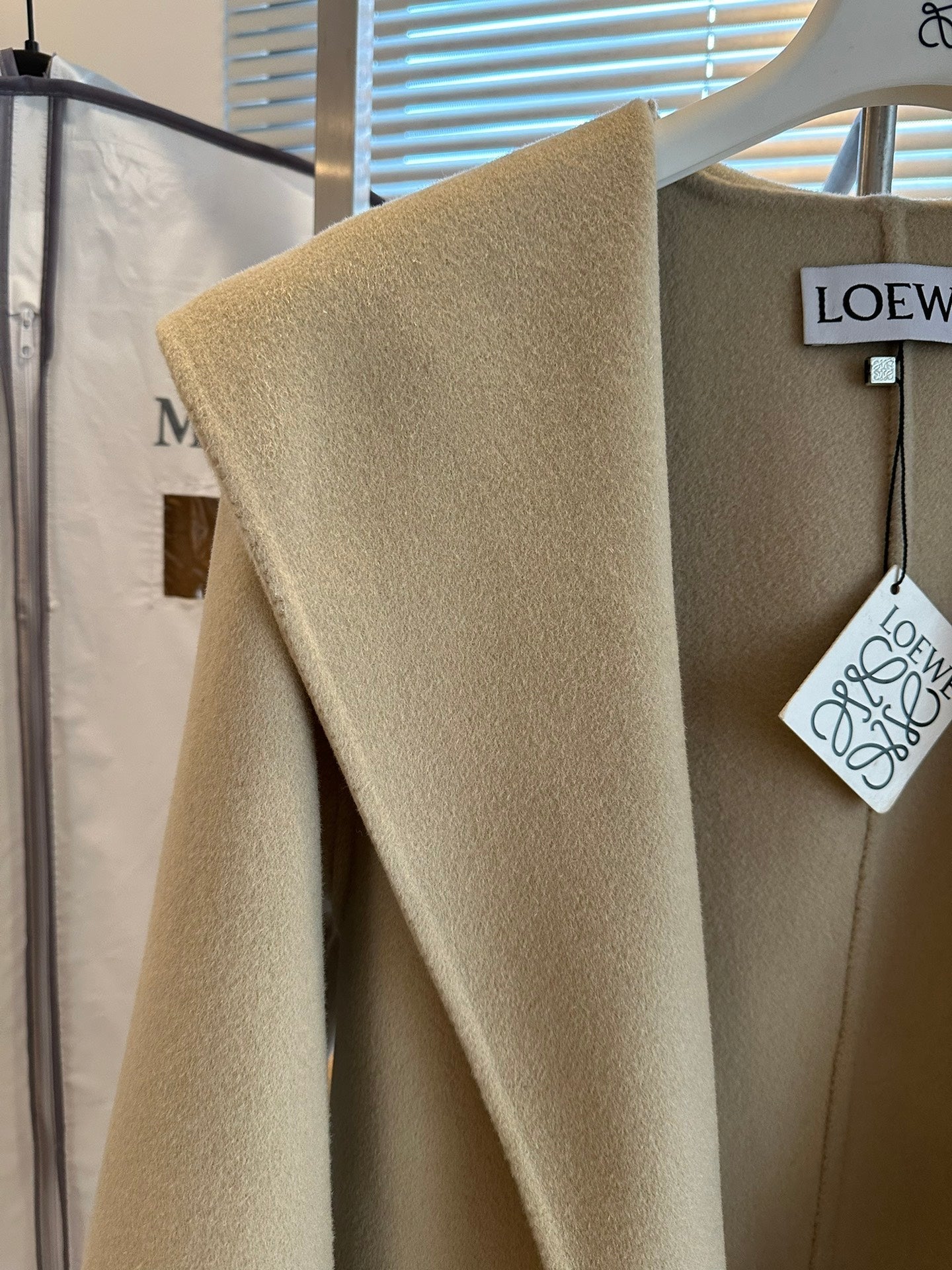 Abrigo de cachemir beige Loewe