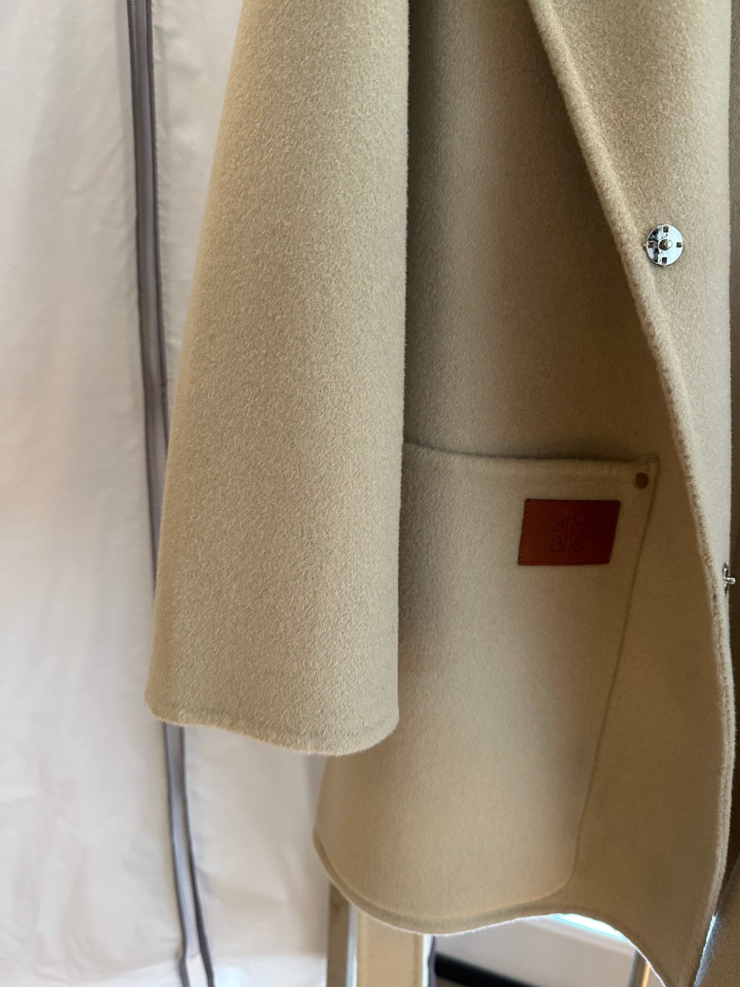 Abrigo de cachemir beige Loewe
