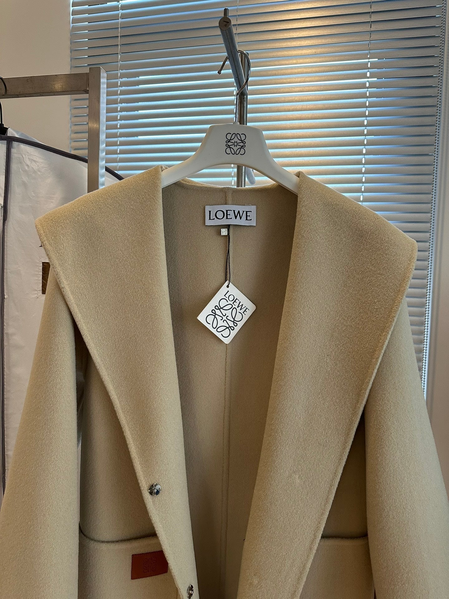 Abrigo de cachemir beige Loewe